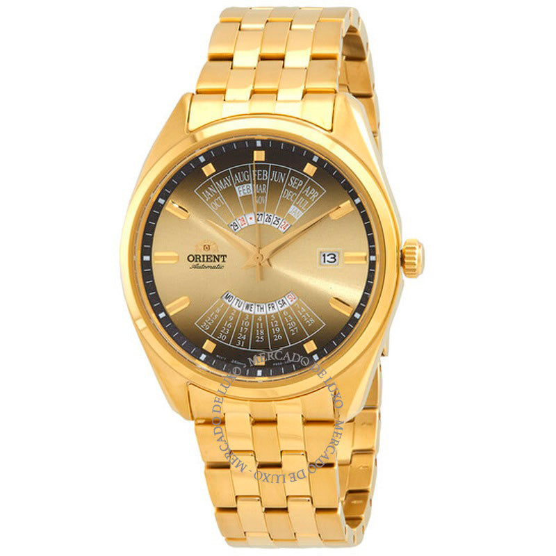 Relógio Mostrador dourado multianual 43 mm - Mercado de Luxo - O Maior E-Commerce de Bens, Produtos e Serviços de Luxo do Brasil.