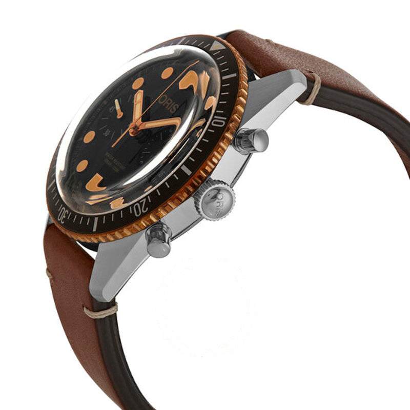 Relógio Divers Sixty-Five Cronógrafo Automático Mostrador Preto 43 mm - Mercado de Luxo - O Maior E-Commerce de Bens, Produtos e Serviços de Luxo do Brasil.