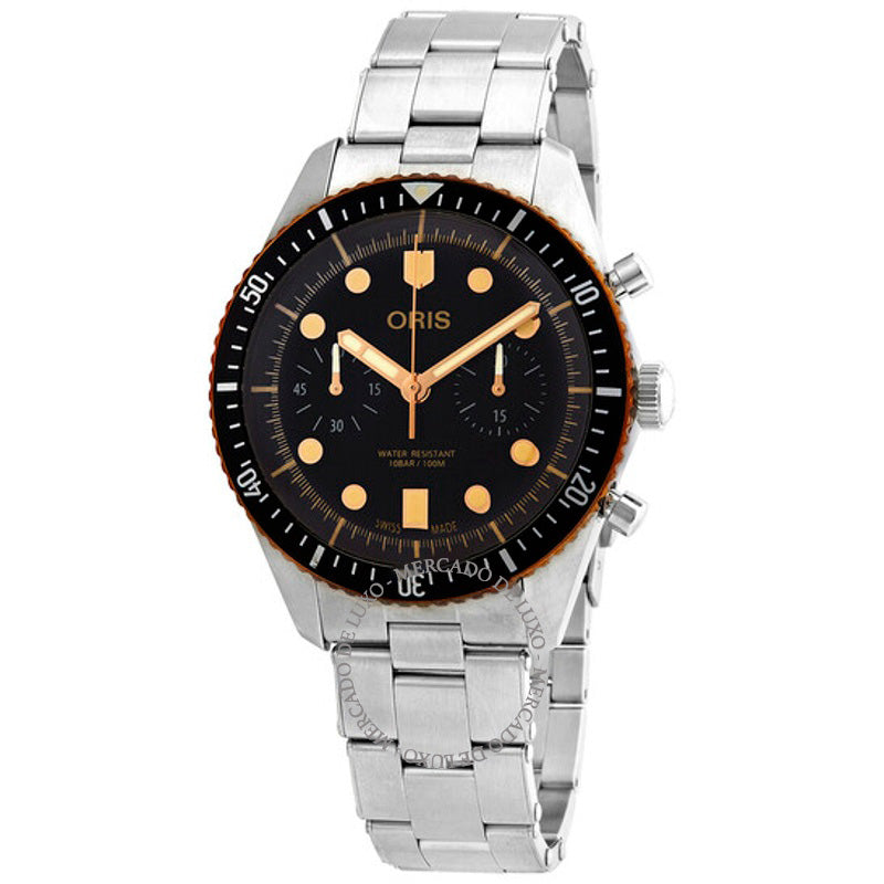 Relógio Divers Sixty-Five Cronógrafo Automático Mostrador Preto 43 mm - Mercado de Luxo - O Maior E-Commerce de Bens, Produtos e Serviços de Luxo do Brasil.