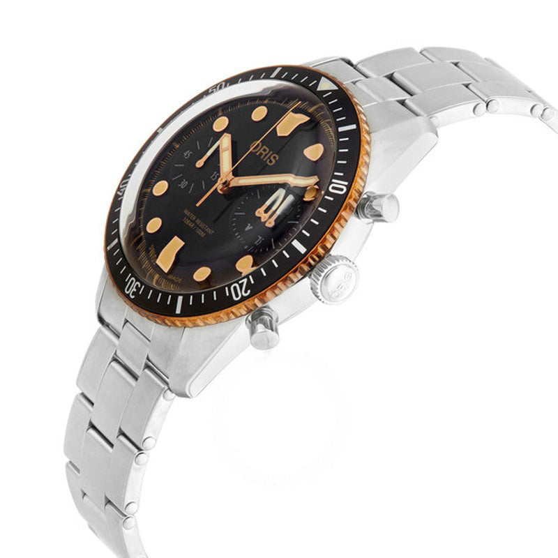 Relógio Divers Sixty-Five Cronógrafo Automático Mostrador Preto 43 mm - Mercado de Luxo - O Maior E-Commerce de Bens, Produtos e Serviços de Luxo do Brasil.