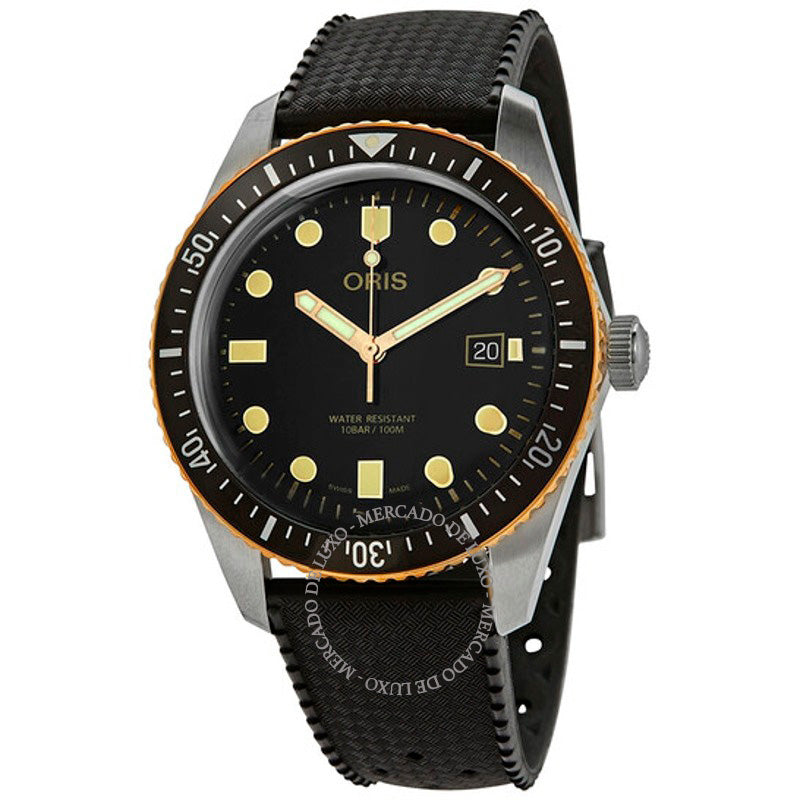 Relógio Divers Sixty-Five Automático Mostrador Preto 42 mm - Mercado de Luxo - O Maior E-Commerce de Bens, Produtos e Serviços de Luxo do Brasil.