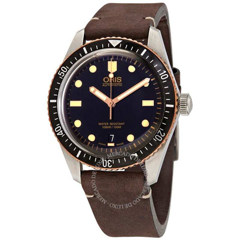 Relógio Divers Sixty-Five Automático Mostrador Preto 40 mm - Mercado de Luxo - O Maior E-Commerce de Bens, Produtos e Serviços de Luxo do Brasil.