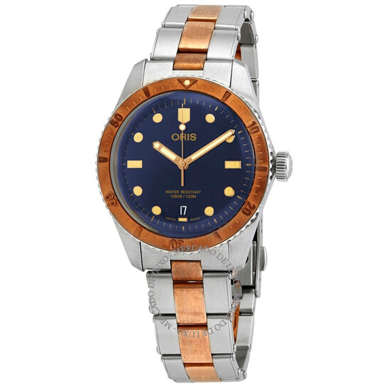 Relógio Divers Sixty-Five Automático Mostrador Azul 40 mm - Mercado de Luxo - O Maior E-Commerce de Bens, Produtos e Serviços de Luxo do Brasil.