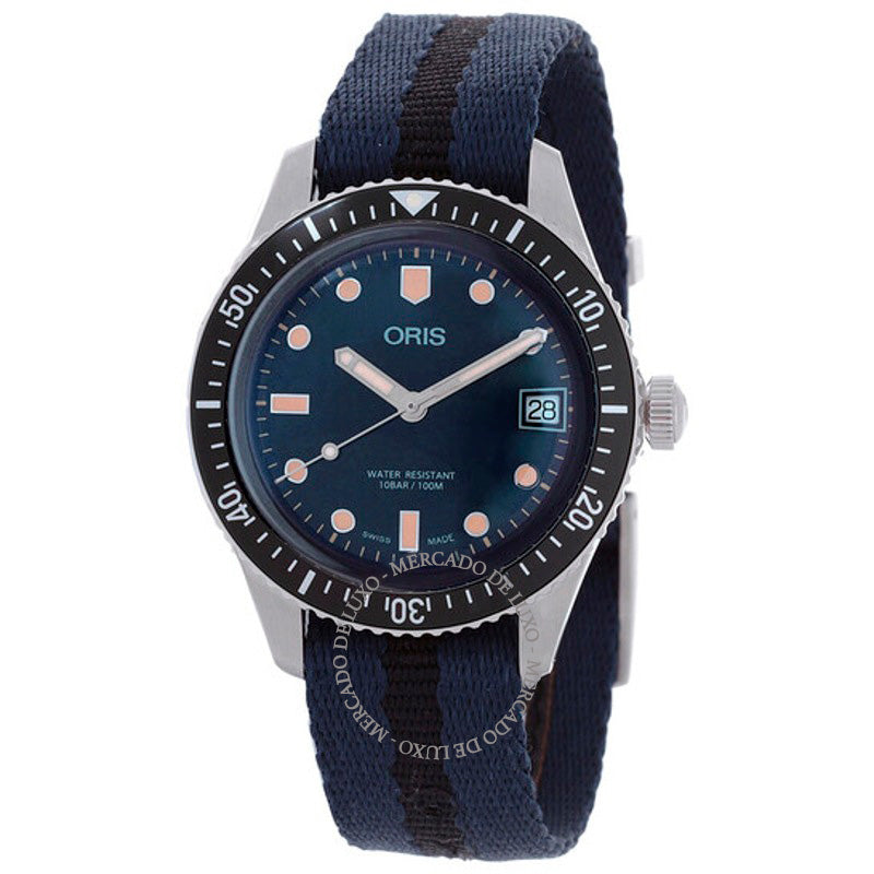 Relógio Divers Sixty Five Automático Mostrador Azul 36 mm - Mercado de Luxo - O Maior E-Commerce de Bens, Produtos e Serviços de Luxo do Brasil.