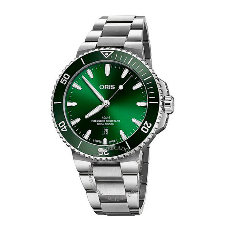 Relógio Aquis Date Automático Mostrador Verde 43 mm - Mercado de Luxo - O Maior E-Commerce de Bens, Produtos e Serviços de Luxo do Brasil.
