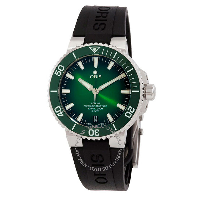 Relógio Aquis Date Automático Mostrador Verde 43 mm - Mercado de Luxo - O Maior E-Commerce de Bens, Produtos e Serviços de Luxo do Brasil.