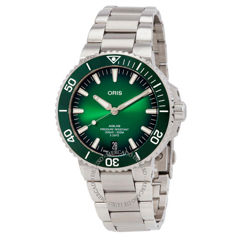 Relógio Aquis Date Automático Mostrador Verde 43 mm - Mercado de Luxo - O Maior E-Commerce de Bens, Produtos e Serviços de Luxo do Brasil.