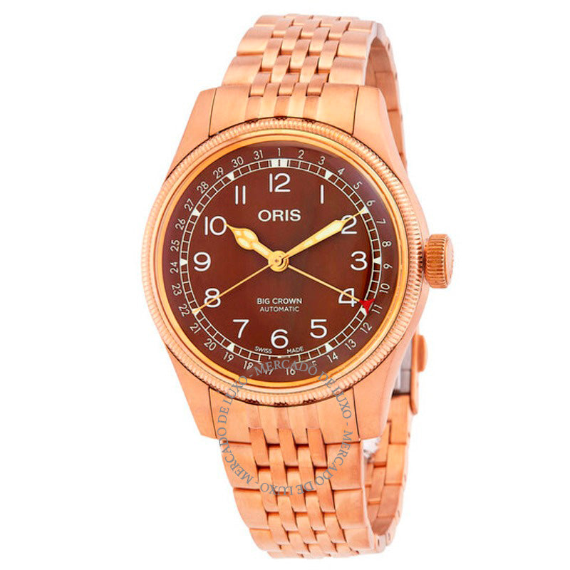 Relógio Big Crown Automático Mostrador Marrom 40 mm - Mercado de Luxo - O Maior E-Commerce de Bens, Produtos e Serviços de Luxo do Brasil.