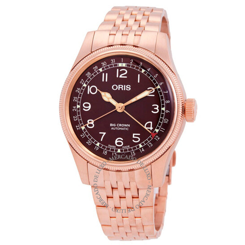 Relógio Big Crown Automático Mostrador Vermelho 40 mm - Mercado de Luxo - O Maior E-Commerce de Bens, Produtos e Serviços de Luxo do Brasil.