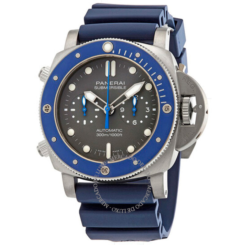 Relógio Submersível Chrono Guillaume Nery Edição Cronógrafo Automático Mostrador Cinza Tubarão 47 mm - Mercado de Luxo - O Maior E-Commerce de Bens, Produtos e Serviços de Luxo do Brasil.
