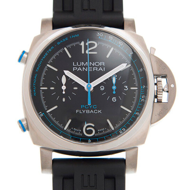 Relógio Luminor 1950 PCYC Flyback Cronógrafo Automático Mostrador Preto 44 mm - Mercado de Luxo - O Maior E-Commerce de Bens, Produtos e Serviços de Luxo do Brasil.
