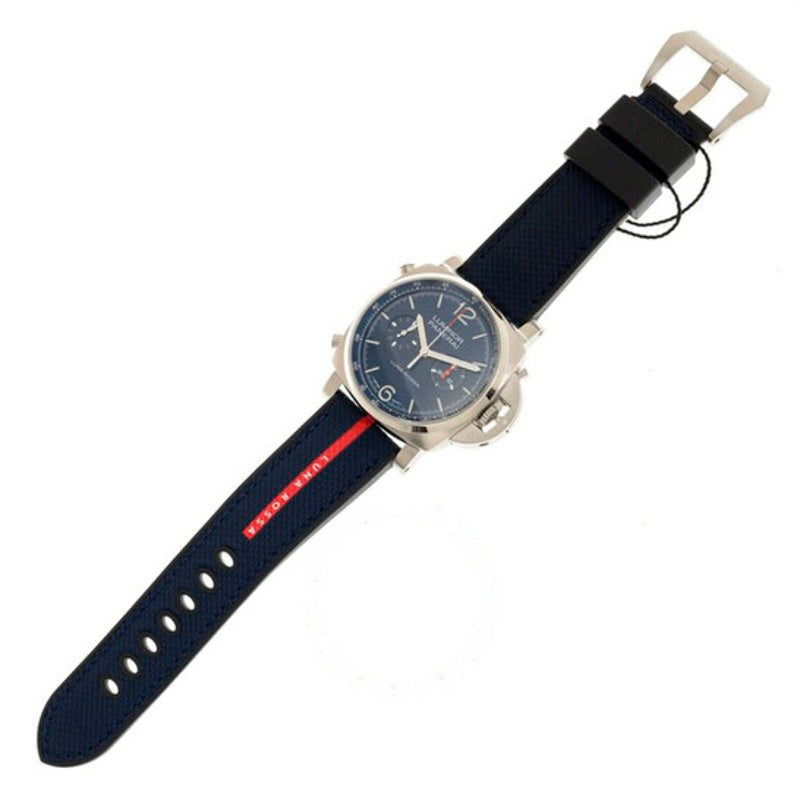 Relógio Luminor Chrono Luna Rossa Cronógrafo Mostrador Azul Automático 44 mm - Mercado de Luxo - O Maior E-Commerce de Bens, Produtos e Serviços de Luxo do Brasil.