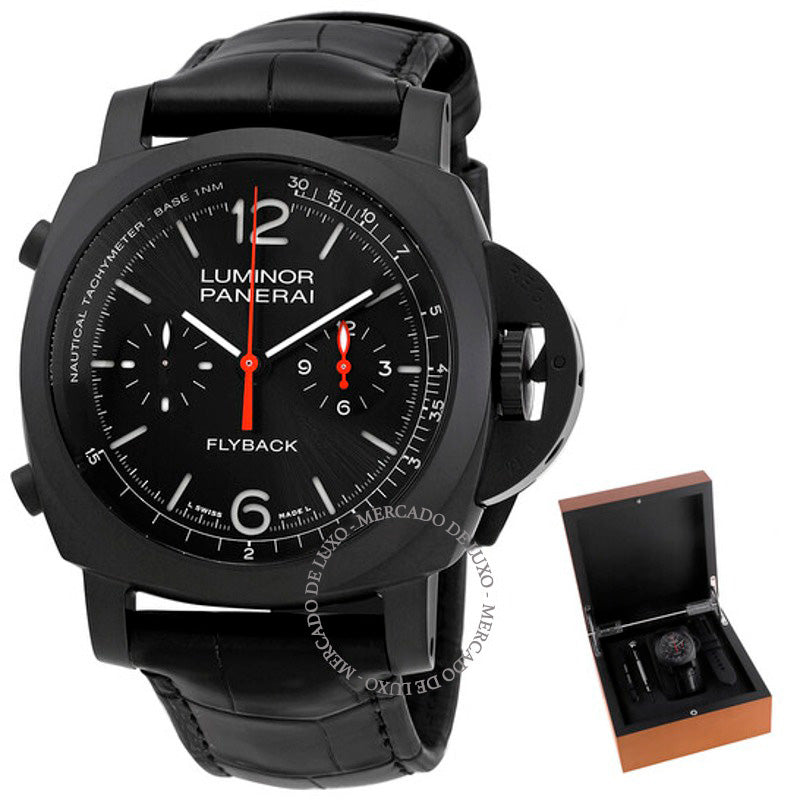 Relógio Luminor Chrono Flyback Ceramica Cronógrafo Automático 44 mm - Mercado de Luxo - O Maior E-Commerce de Bens, Produtos e Serviços de Luxo do Brasil.
