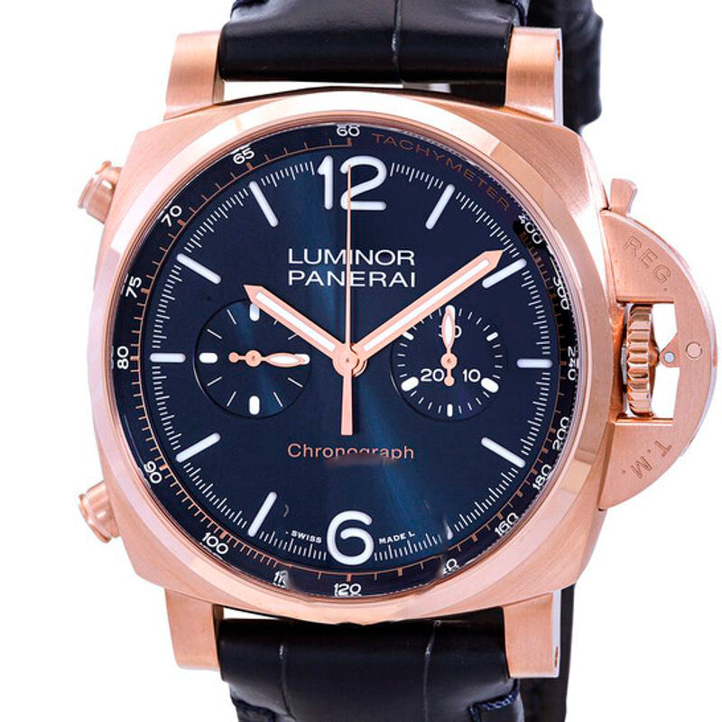 Relógio Luminor Chrono Goldtech Blu Notte Corda Manual Mostrador Azul 44 mm - Mercado de Luxo - O Maior E-Commerce de Bens, Produtos e Serviços de Luxo do Brasil.