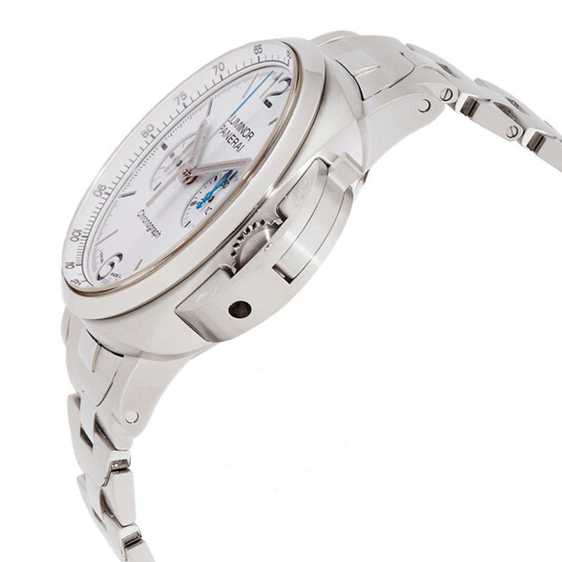 Relógio Luminor Chrono 44 mm Cronógrafo Automático Mostrador Branco 44 mm - Mercado de Luxo - O Maior E-Commerce de Bens, Produtos e Serviços de Luxo do Brasil.