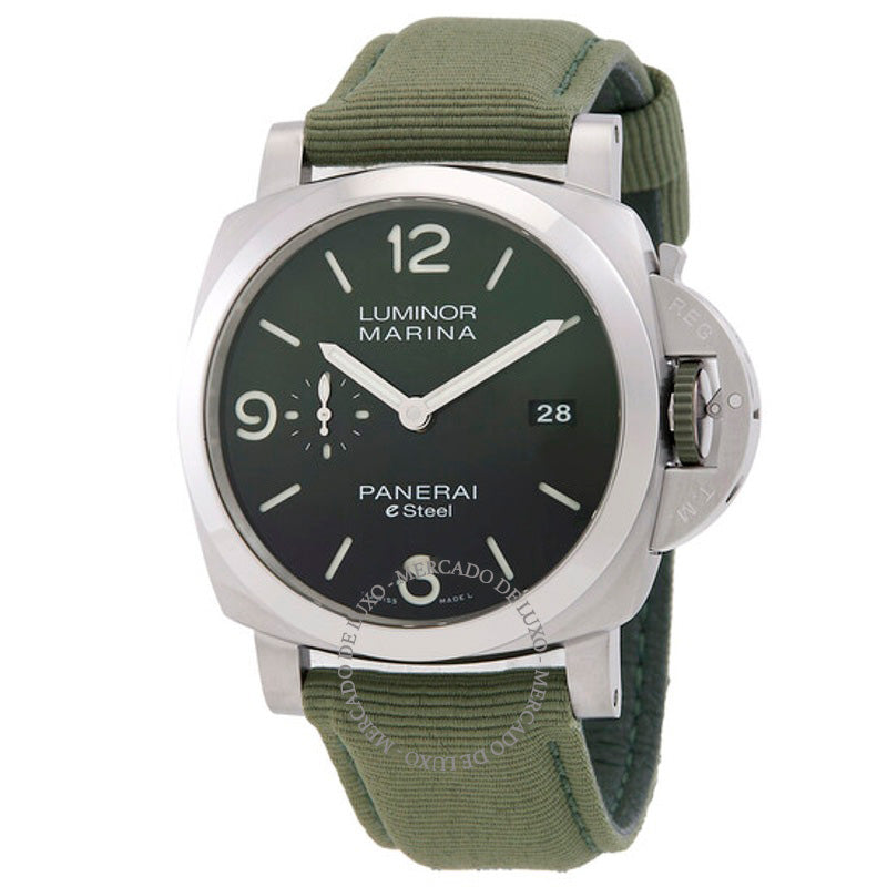 Relógio Luminor Marina Verde Smeraldo Mostrador Verde Automático 44 mm - Mercado de Luxo - O Maior E-Commerce de Bens, Produtos e Serviços de Luxo do Brasil.