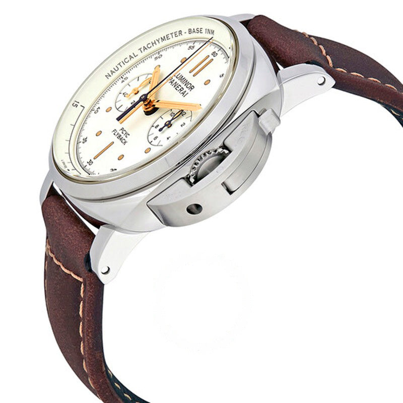 Relógio Luminor 1950 Ivory Flyback Cronógrafo Automático 44 mm - Mercado de Luxo - O Maior E-Commerce de Bens, Produtos e Serviços de Luxo do Brasil.