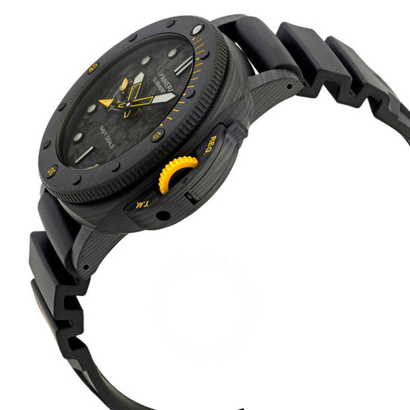 Relógio Submersível GMT Carbotech Navy SEALs - Panerai  - Mercado de Luxo - O Maior E-Commerce de Bens, Produtos e Serviços de Luxo do Brasil.