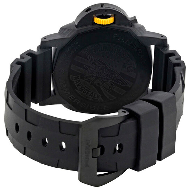Relógio Submersível GMT Carbotech Navy SEALs - Panerai  - Mercado de Luxo - O Maior E-Commerce de Bens, Produtos e Serviços de Luxo do Brasil.