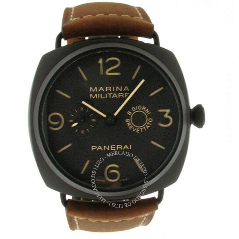 Relógio Radiomir Composto Marina Militaire Mostrador Marrom 47 mm - Mercado de Luxo - O Maior E-Commerce de Bens, Produtos e Serviços de Luxo do Brasil.