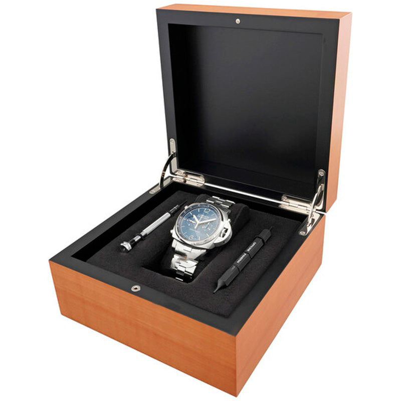 Relógio Luminor Chrono Cronógrafo Automático Mostrador Azul  - Mercado de Luxo - O Maior E-Commerce de Bens, Produtos e Serviços de Luxo do Brasil.