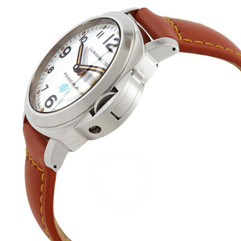 Relógio Luminor Base Logo Acciaio Corda Manual Mostrador Branco 44 mm - Mercado de Luxo - O Maior E-Commerce de Bens, Produtos e Serviços de Luxo do Brasil.