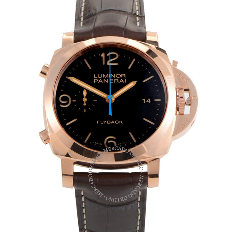 Relógio Luminor 1950 3 Days Chrono Flyback Mostrador Preto 44 mm - Mercado de Luxo - O Maior E-Commerce de Bens, Produtos e Serviços de Luxo do Brasil.