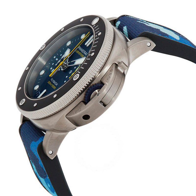 Relógio Cronógrafo submersível automático com mostrador azul 47 mm - Mercado de Luxo - O Maior E-Commerce de Bens, Produtos e Serviços de Luxo do Brasil.