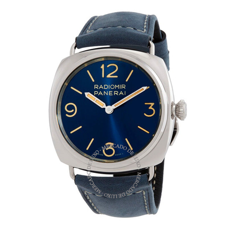 Relógio Radiomir Officine 45 mm Corda Manual Mostrador Azul 45 mm - Mercado de Luxo - O Maior E-Commerce de Bens, Produtos e Serviços de Luxo do Brasil.