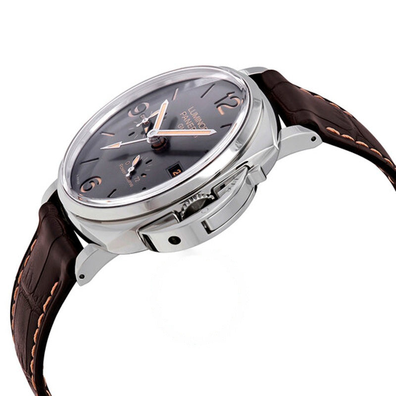 Relógio Luminor Due GMT Mostrador Automático Antracite 45 mm - Mercado de Luxo - O Maior E-Commerce de Bens, Produtos e Serviços de Luxo do Brasil.