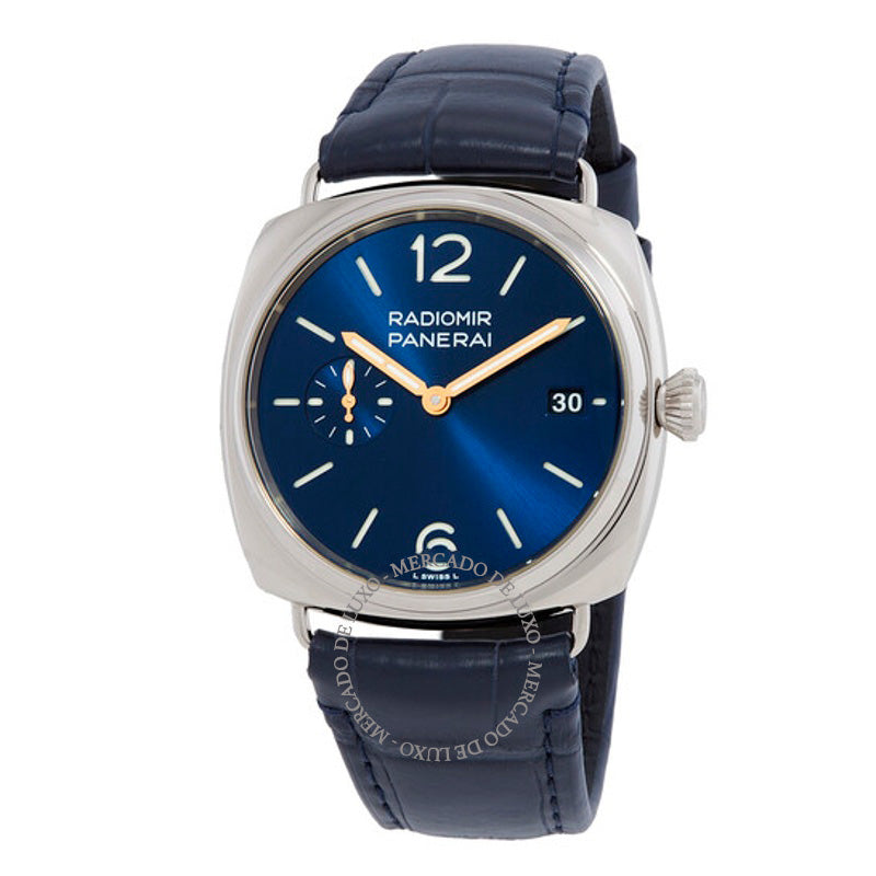 Relógio Radiomir Quaranta 40 Automático Mostrador Azul 40 mm - Mercado de Luxo - O Maior E-Commerce de Bens, Produtos e Serviços de Luxo do Brasil.