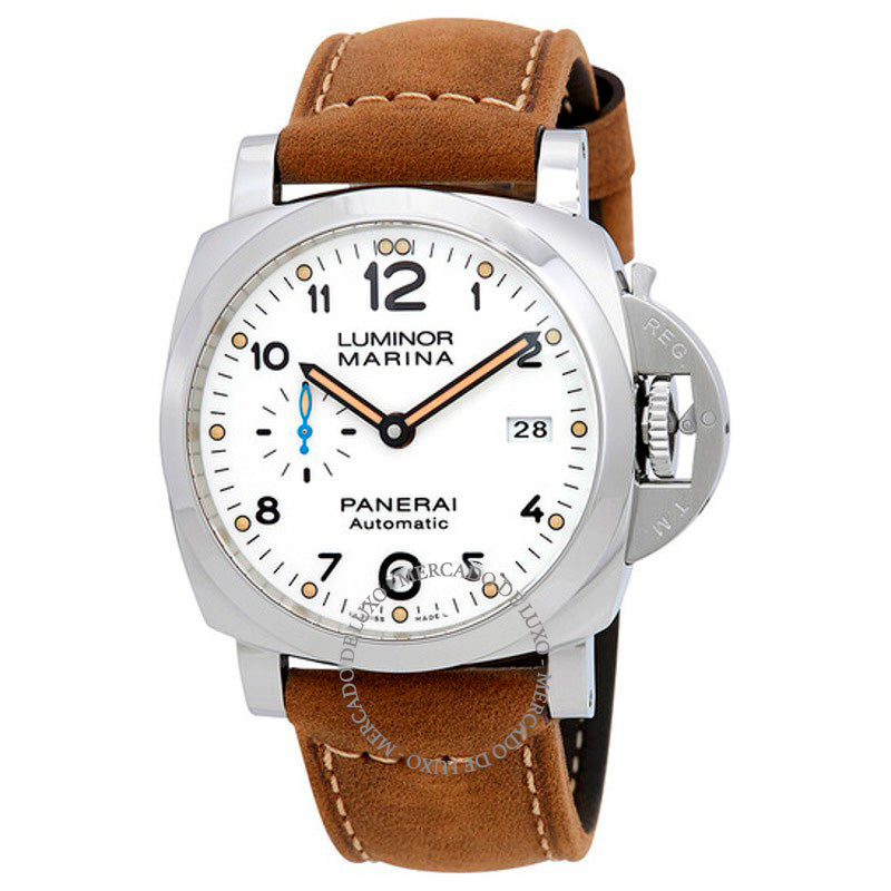 Relógio Luminor Marina 1950 Automático Mostrador Branco  - Mercado de Luxo - O Maior E-Commerce de Bens, Produtos e Serviços de Luxo do Brasil.