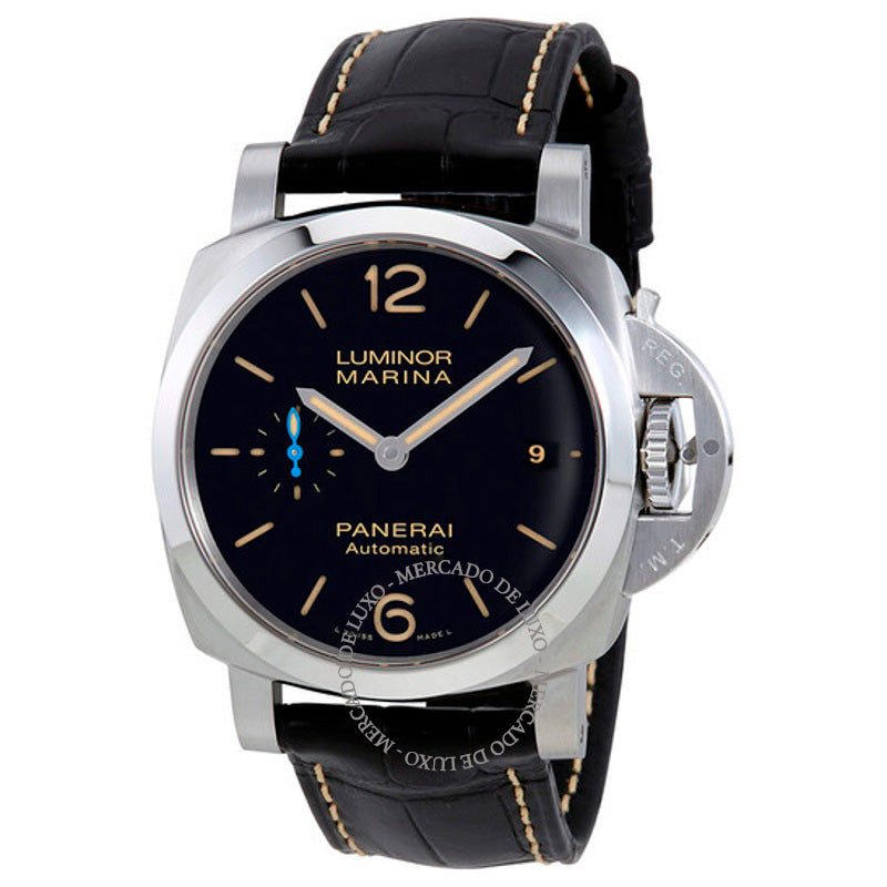 Relógio Luminor Marina 1950 Automático Mostrador Preto 42 mm - Mercado de Luxo - O Maior E-Commerce de Bens, Produtos e Serviços de Luxo do Brasil.