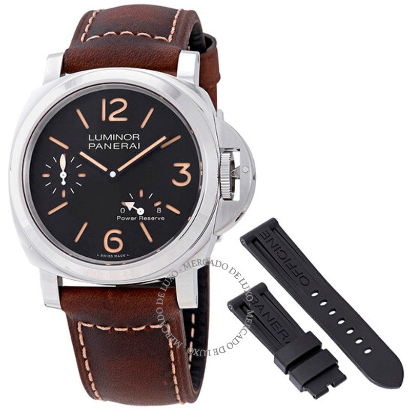 Relógio Luminor 8 dias de reserva de energia corda manual 44 mm - Mercado de Luxo - O Maior E-Commerce de Bens, Produtos e Serviços de Luxo do Brasil.