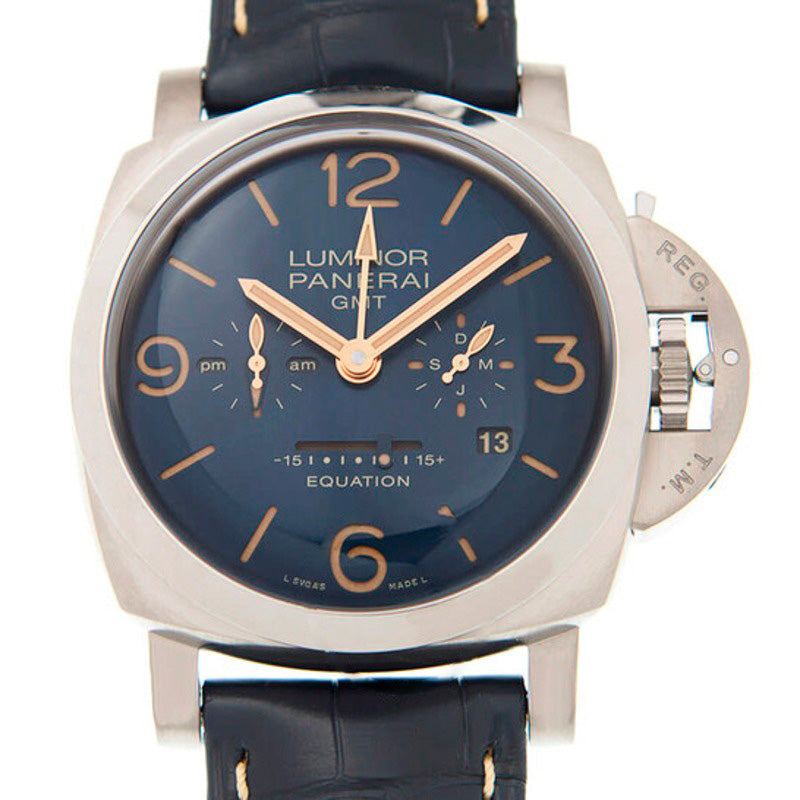 Relógio Luminor 1950 Equação do Tempo Mostrador Azul 47 mm - Mercado de Luxo - O Maior E-Commerce de Bens, Produtos e Serviços de Luxo do Brasil.