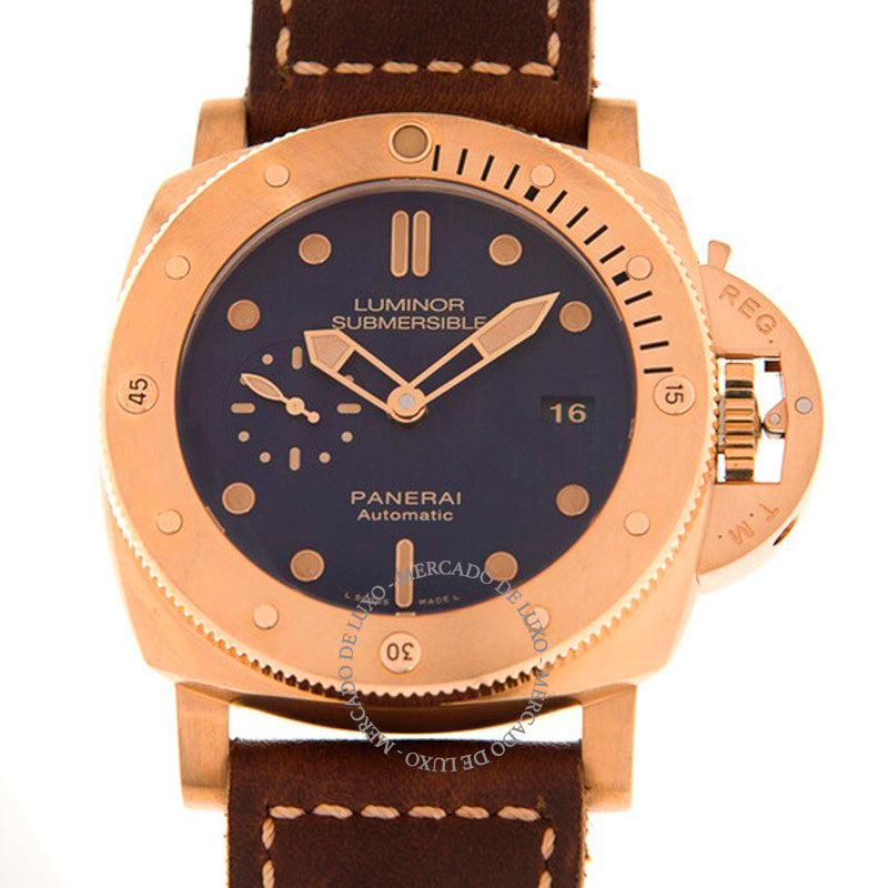 Relógio Luminor 3-Day 1950 Automático Mostrador Azul 47 mm - Mercado de Luxo - O Maior E-Commerce de Bens, Produtos e Serviços de Luxo do Brasil.