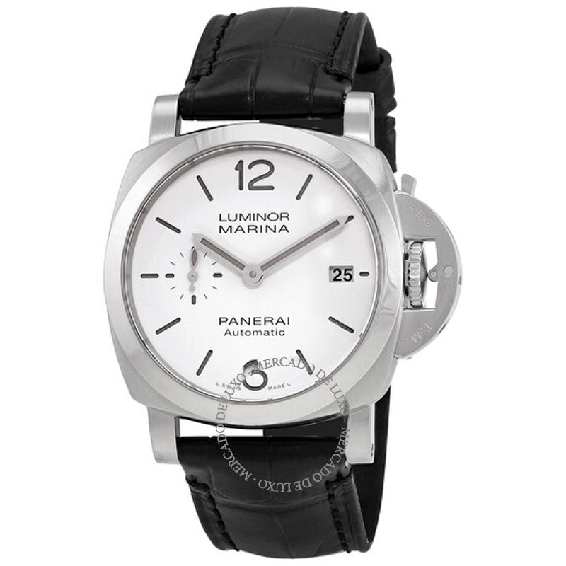 Relógio Luminor Quaranta Automático Mostrador Branco 40 mm - Mercado de Luxo - O Maior E-Commerce de Bens, Produtos e Serviços de Luxo do Brasil.