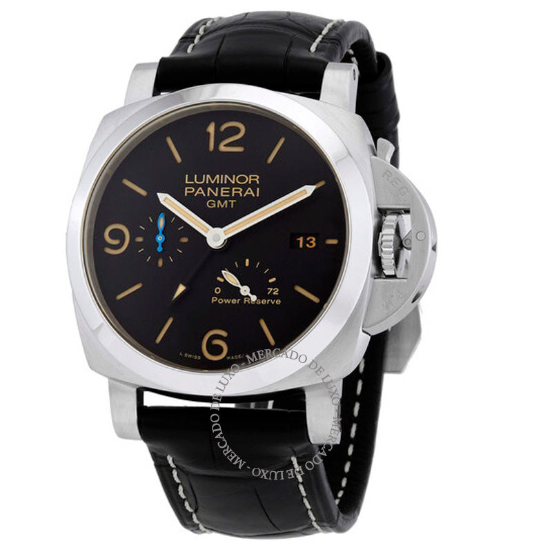 Relógio Luminor 1950 GMT Automático Mostrador Preto 44 mm - Mercado de Luxo - O Maior E-Commerce de Bens, Produtos e Serviços de Luxo do Brasil.