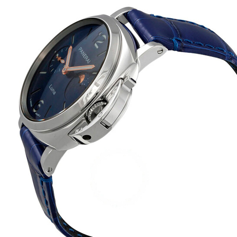 Relógio Luminor Due Luna Automático Mostrador Azul 38 mm - Mercado de Luxo - O Maior E-Commerce de Bens, Produtos e Serviços de Luxo do Brasil.
