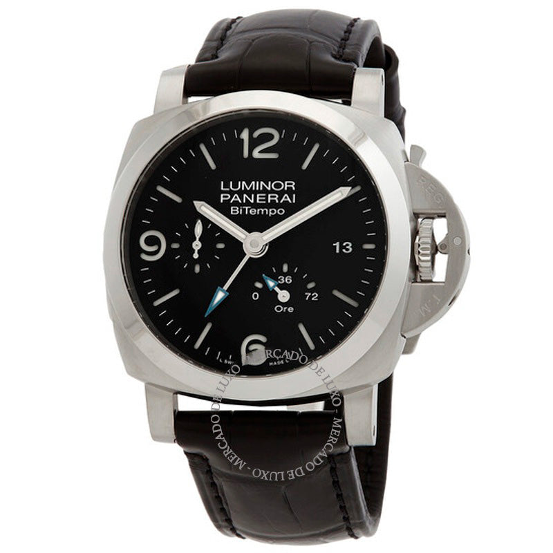 Relógio Luminor BiTempo Automático Mostrador Preto 44 mm - Mercado de Luxo - O Maior E-Commerce de Bens, Produtos e Serviços de Luxo do Brasil.