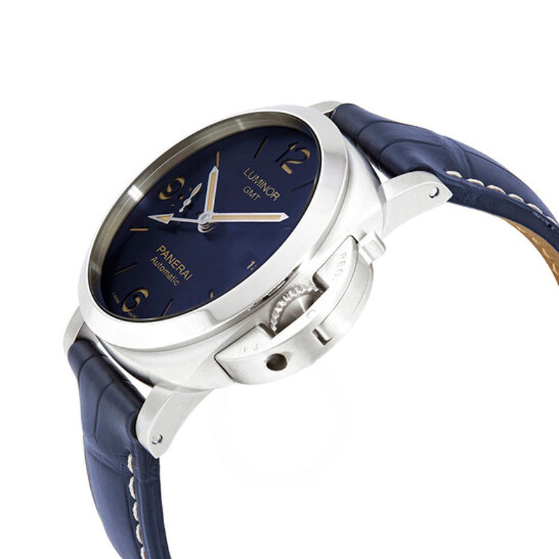 Relógio Luminor 1950 GMT Automático Mostrador Azul 44 mm - Mercado de Luxo - O Maior E-Commerce de Bens, Produtos e Serviços de Luxo do Brasil.