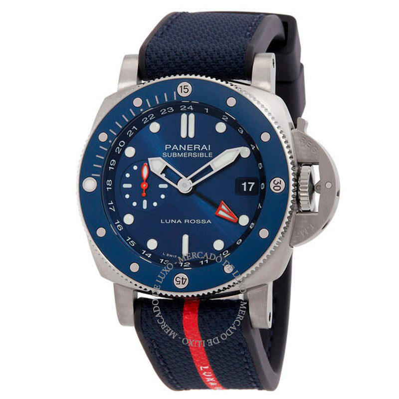 Relógio Submersível GMT Automático Mostrador Azul 42 mm - Mercado de Luxo - O Maior E-Commerce de Bens, Produtos e Serviços de Luxo do Brasil.