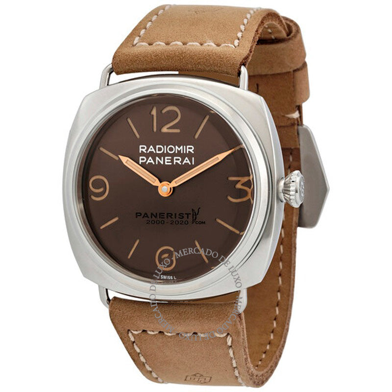 Relógio Radiomir Venti Hand Wind Mostrador Marrom 45 mm - Mercado de Luxo - O Maior E-Commerce de Bens, Produtos e Serviços de Luxo do Brasil.