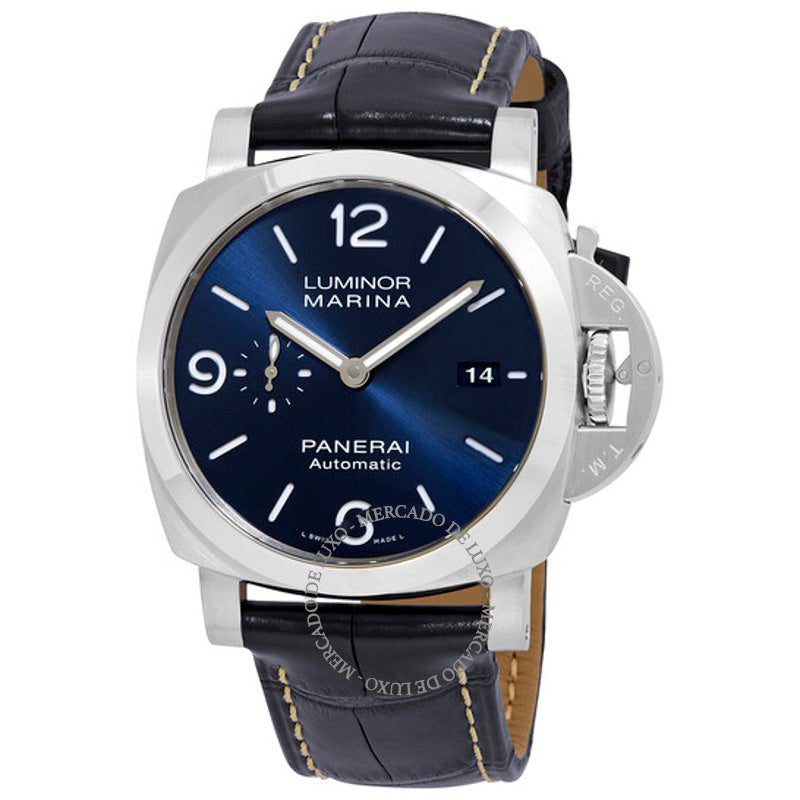 Relógio Luminor Marina Automático Mostrador Azul 44 mm - Mercado de Luxo - O Maior E-Commerce de Bens, Produtos e Serviços de Luxo do Brasil.
