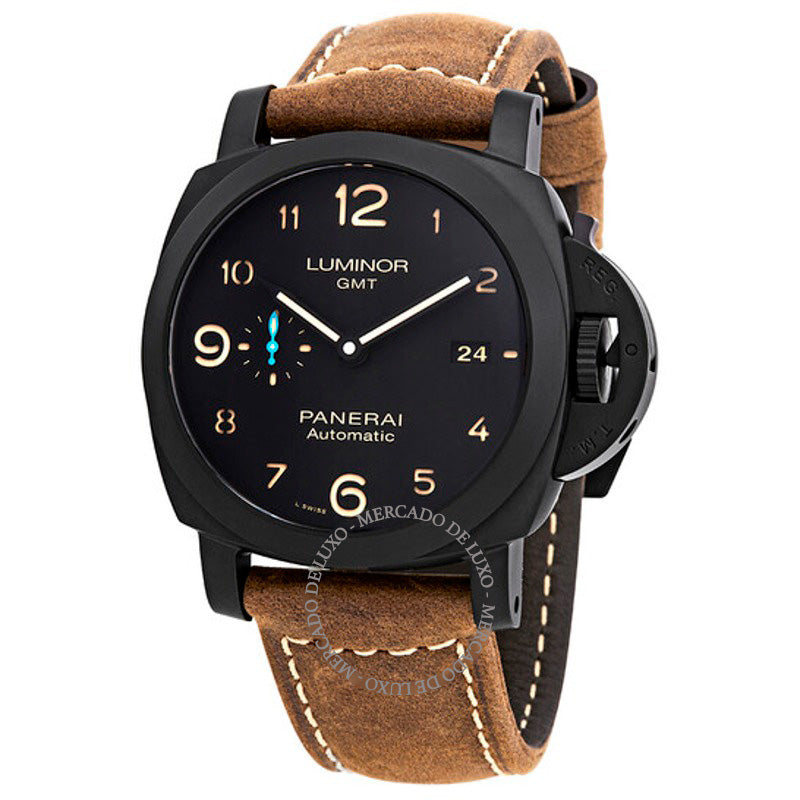Relógio Luminor 1950 3 dias GMT automático 44 mm - Mercado de Luxo - O Maior E-Commerce de Bens, Produtos e Serviços de Luxo do Brasil.