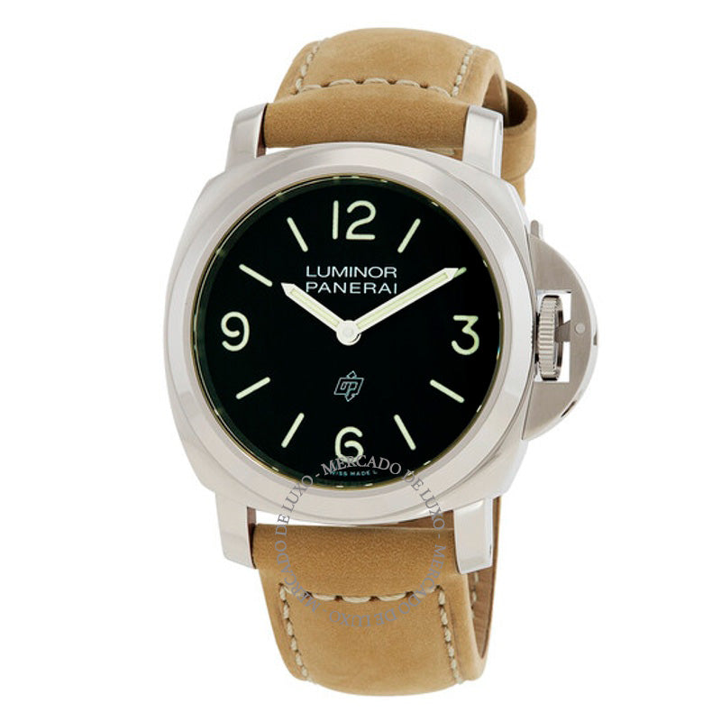Relógio Luminor Logo Corda Manual Mostrador Preto 44 mm - Mercado de Luxo - O Maior E-Commerce de Bens, Produtos e Serviços de Luxo do Brasil.