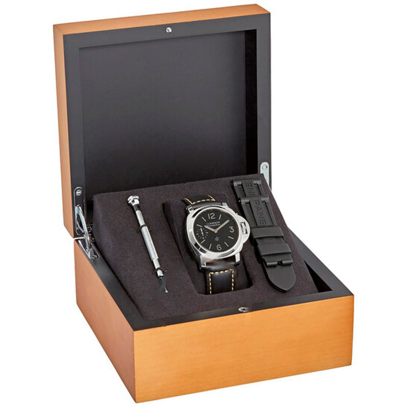 Relógio Luminor Logo Corda Manual Mostrador Preto 44 mm - Mercado de Luxo - O Maior E-Commerce de Bens, Produtos e Serviços de Luxo do Brasil.