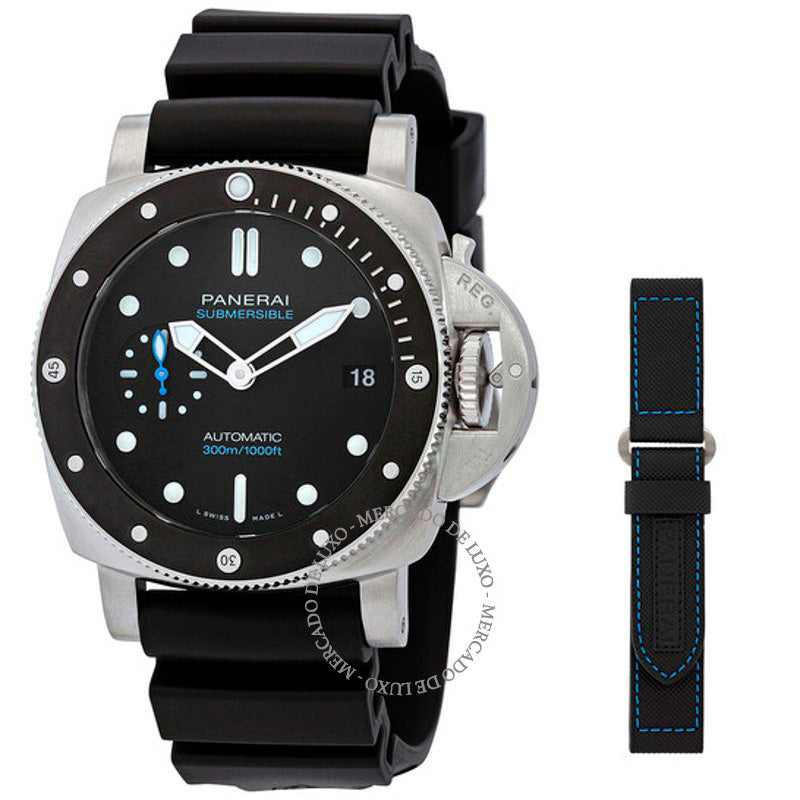 Relógio Submersível Automático Mostrador Preto 42 mm - Mercado de Luxo - O Maior E-Commerce de Bens, Produtos e Serviços de Luxo do Brasil.