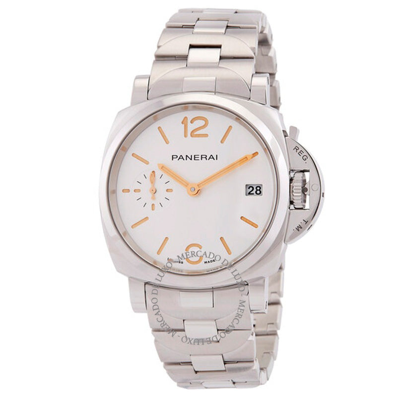 Relógio Luminor Due Automático Mostrador Branco 38 mm - Mercado de Luxo - O Maior E-Commerce de Bens, Produtos e Serviços de Luxo do Brasil.