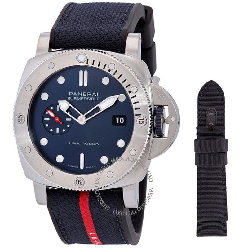 Relógio Submersível Automático Mostrador Azul 44 mm - Mercado de Luxo - O Maior E-Commerce de Bens, Produtos e Serviços de Luxo do Brasil.